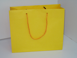 黃色日本高級花紋紙袋